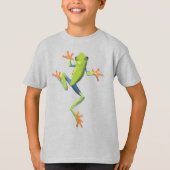 T-shirt grenouille à arbre Amphibien vert (Devant)