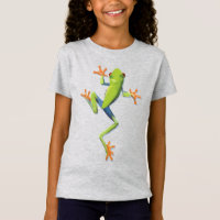 T-shirt grenouille à arbre Amphibien vert