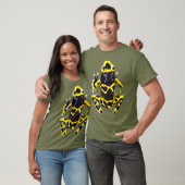 T-shirt Grenouille à flèches de poison jaune Designs Poiso (Unisexe)