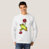 T-shirt Grenouille à la boîte avec gants de boxe (Devant entier)