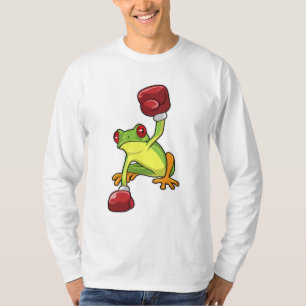 T-shirt Grenouille à la boîte avec gants de boxe