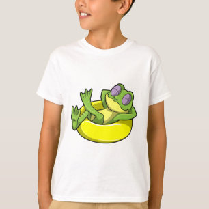 T-shirt Grenouille à la natation avec anneau de natation
