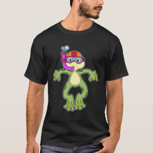 T-shirt Grenouille à la plongée avec tuba