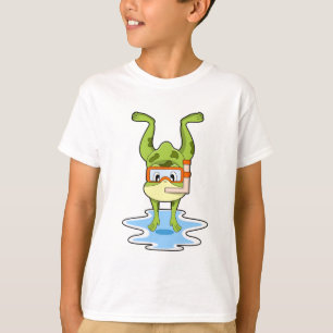 T-shirt Grenouille à la plongée avec tuba