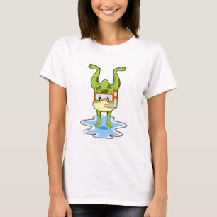 T-shirt Grenouille à la plongée avec tuba