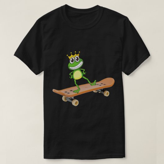 T-shirt Grenouille à skateboard (10) (Design devant)