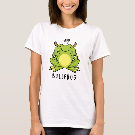 T-shirt Grenouille à taureaux Funny Animal Frog Pun (Devant)