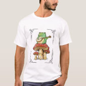 T-shirt Grenouille adorable Jouer Banjo (Devant)