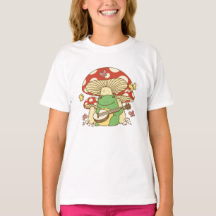 T-shirt Grenouille adorable Jouer Banjo