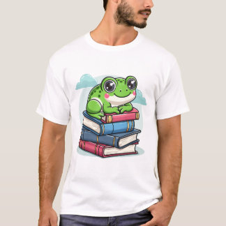 T-shirt Grenouille amoureuse de livres - Lecture mignonne