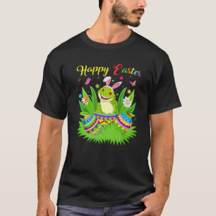 T-shirt Grenouille Amoureux des animaux Floral Oeuf de Pâq