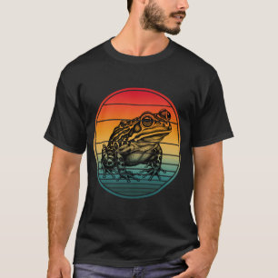 T-shirt Grenouille Amphibie Crapaud Rétro Vintage