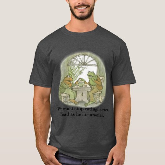 T-shirt Grenouille andoad mangeant des cookies ami (Devant)