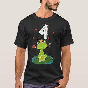 T-shirt Grenouille Animal 4e anniversaire fille B Jour 4 a