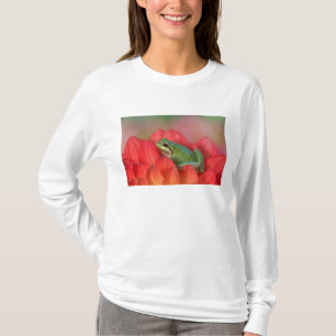 T-shirt Grenouille arboricole du Pacifique sur des fleurs
