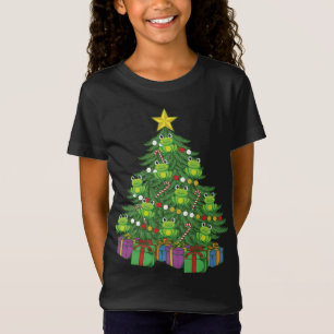 T-Shirt Grenouille Arbre de Noël Cute Frog Ornements Greno