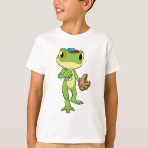 T-shirt Grenouille au baseball avec gant de baseball