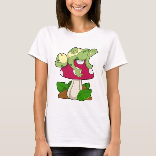 T-shirt Grenouille au coucher du champignon (Devant)