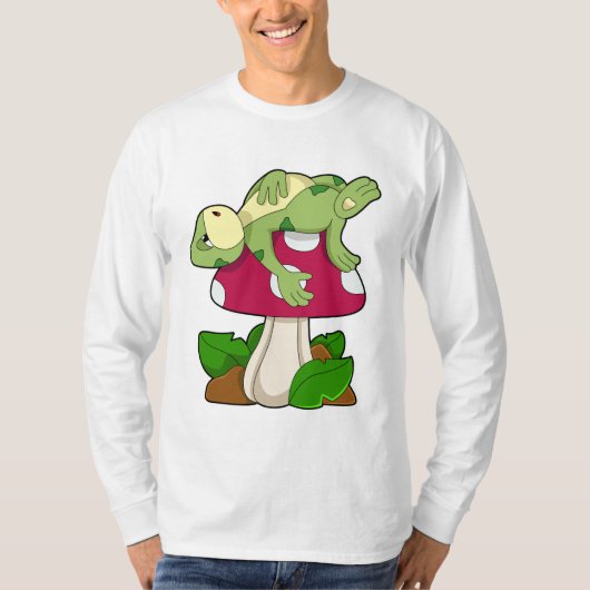 T-shirt Grenouille au coucher du champignon (Devant)
