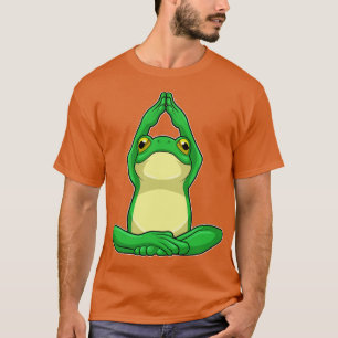 T-shirt Grenouille au yoga en jambe croisée