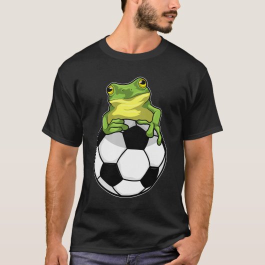 T-shirt Grenouille avec balle de football (Devant)