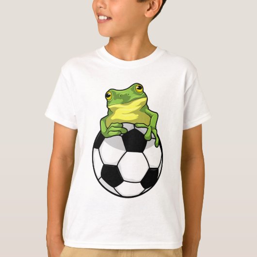 T-shirt Grenouille avec balle de football (Devant)
