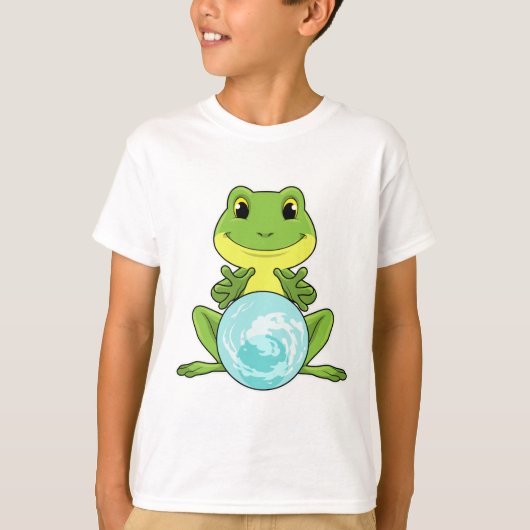 T-shirt Grenouille avec boule de cristal (Devant)