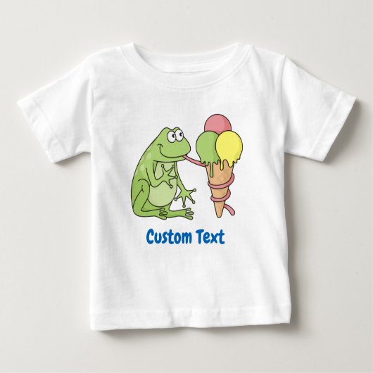 T-shirt grenouille avec crème glacée (Devant)