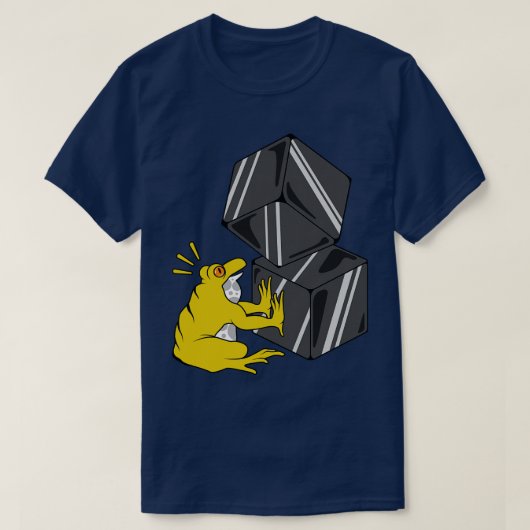 T-shirt Grenouille avec cubes (Design devant)
