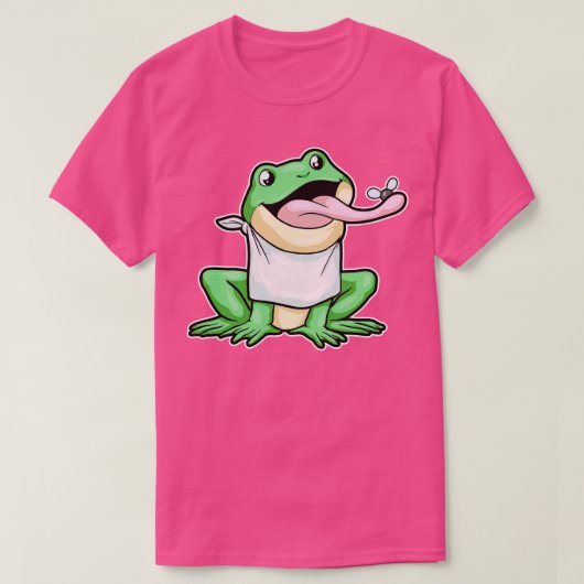 T-shirt Grenouille avec langue sortie 2 (Design devant)
