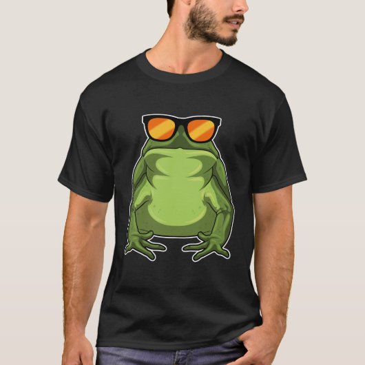 T-shirt Grenouille avec lunettes de soleil (Devant)