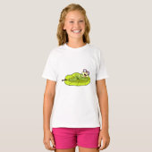 T-shirt Grenouille avec lunettes de soleil (Devant entier)