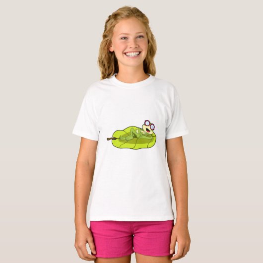 T-shirt Grenouille avec lunettes de soleil (Devant entier)
