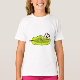 T-shirt Grenouille avec lunettes de soleil