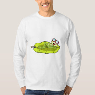 T-shirt Grenouille avec lunettes de soleil