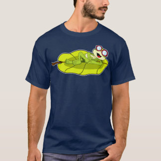 T-shirt Grenouille avec lunettes de soleil