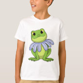 T-shirt Grenouille avec marguerite (Devant)