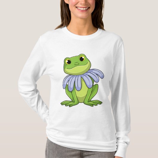 T-shirt Grenouille avec marguerite (Devant)