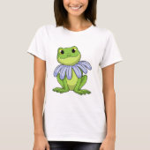 T-shirt Grenouille avec marguerite (Devant)