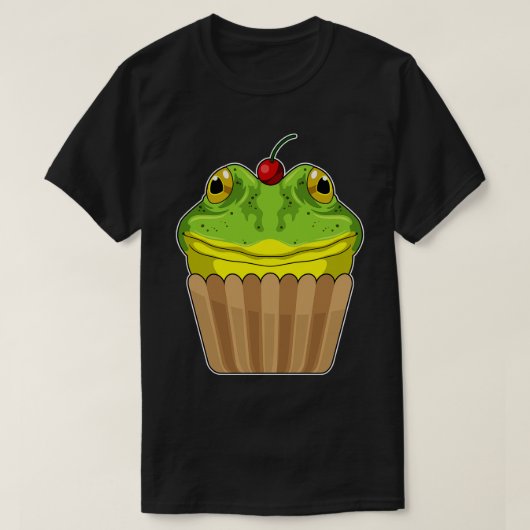 T-shirt Grenouille avec muffin (Design devant)