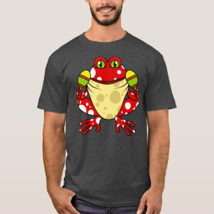 T-shirt Grenouille avec raquette de ping-pong