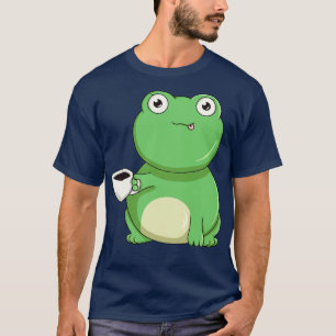 T-shirt Grenouille avec tasse de café 2