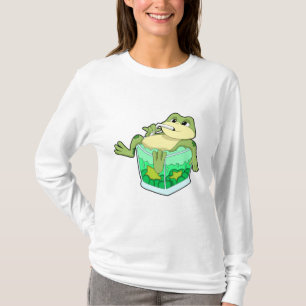 T-shirt Grenouille avec verre de jus