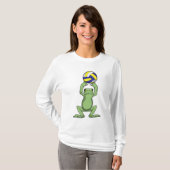 T-shirt Grenouille avec volleyball (Devant entier)