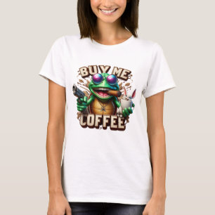T-shirt Grenouille brasser et protection Acheter Un café