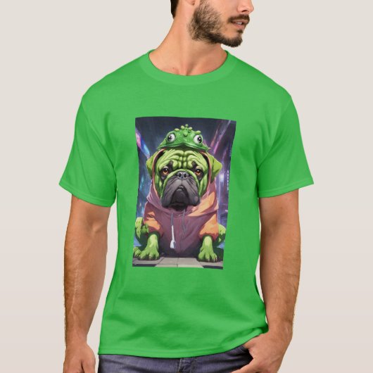 T-shirt grenouille bullmastiff (Devant)
