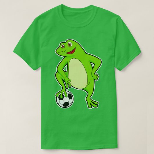 T-shirt Grenouille comme joueur avec balle (Design devant)