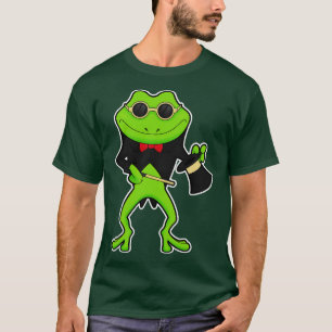 T-shirt Grenouille comme magicien avec Casquette de baguet