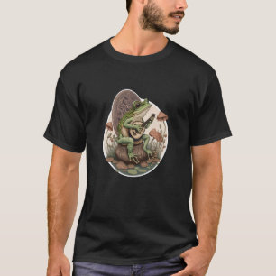 T-shirt Grenouille Cottagecore Jouant Son Banjo