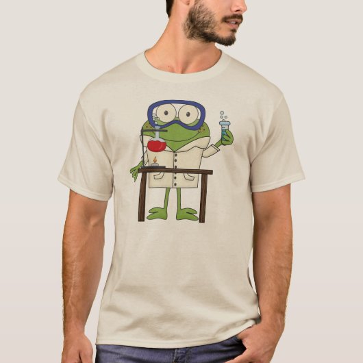 T-shirt Grenouille dans le laboratoire de la Science (Devant)